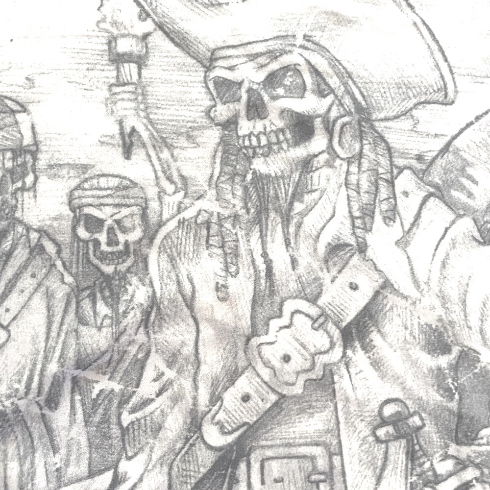 Disneyland Vintage Pirates Of The Caribbean T Shirt Villains All Over Print - Picture 7 of 9